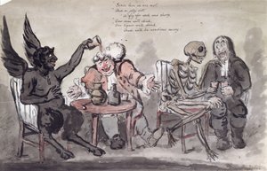 医生和他的朋友，由Issac Cruikshank（c.1756-c.1811）镌刻c.1798 作者 乔治·穆塔德·伍德沃德